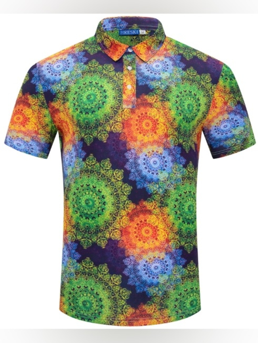 Hreski Men’s Mandalas Art Print in Multi-Color